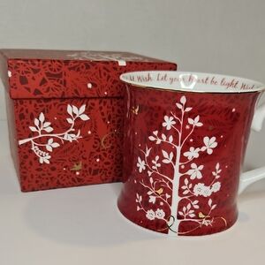 Vintage Starbucks Christmas Mug w Box, Let Your Heart Be Light Rare Coffee Mug